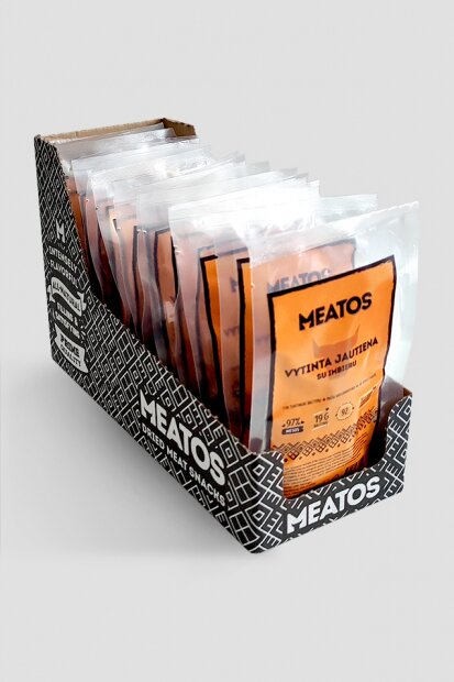 Vytinta jautiena beef jerky rinkinys dezeje