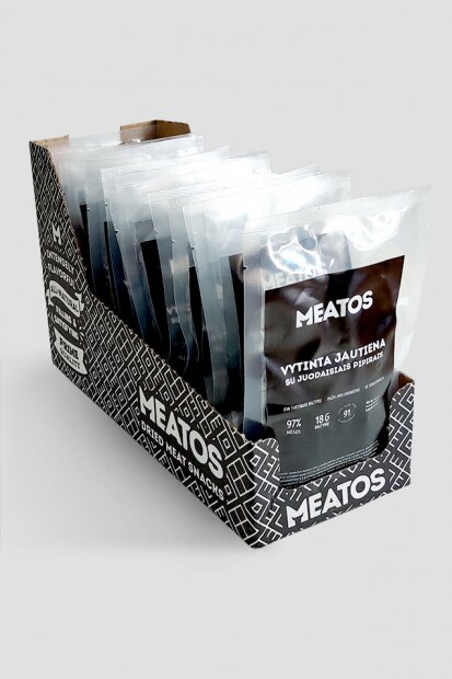 Vytinta jautiena su pipirais beef jerky rinkinys