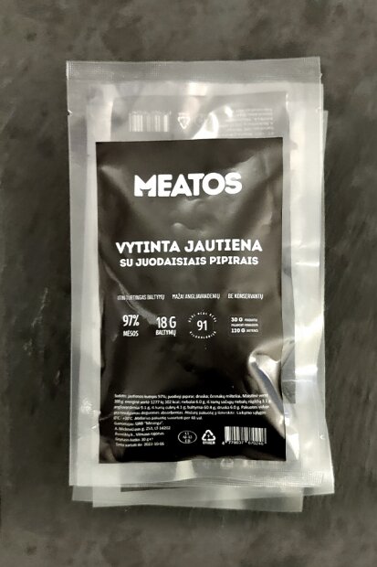 vytinta jautiena su pipirais meatos beef jerky